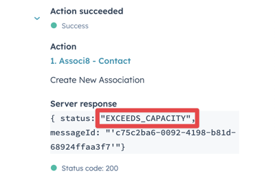 Associ8 errors What do they mean?