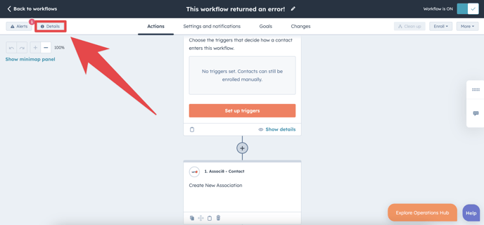 How to find HubSpot workflow errors