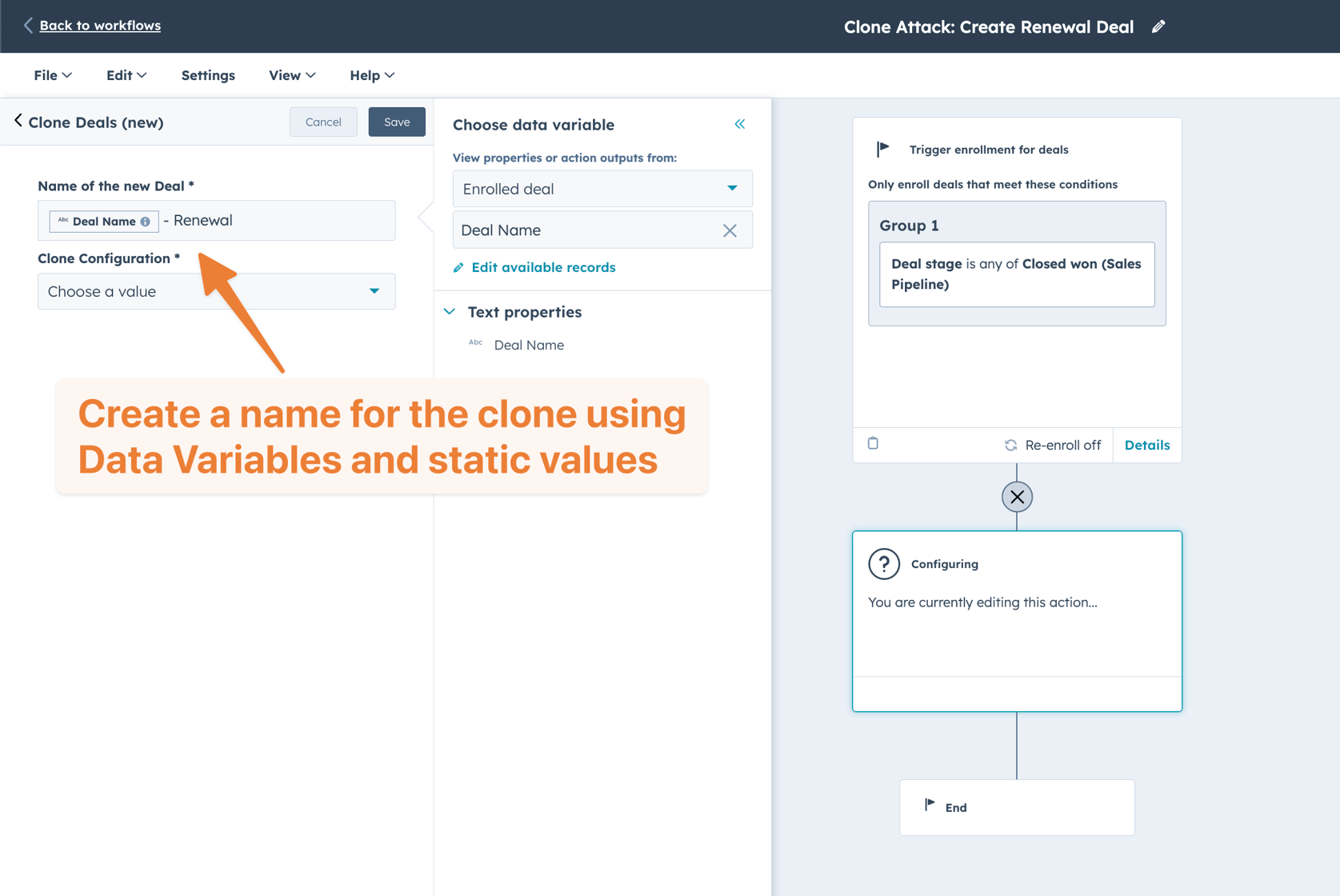How to Use the Clone Attack Workflow Action